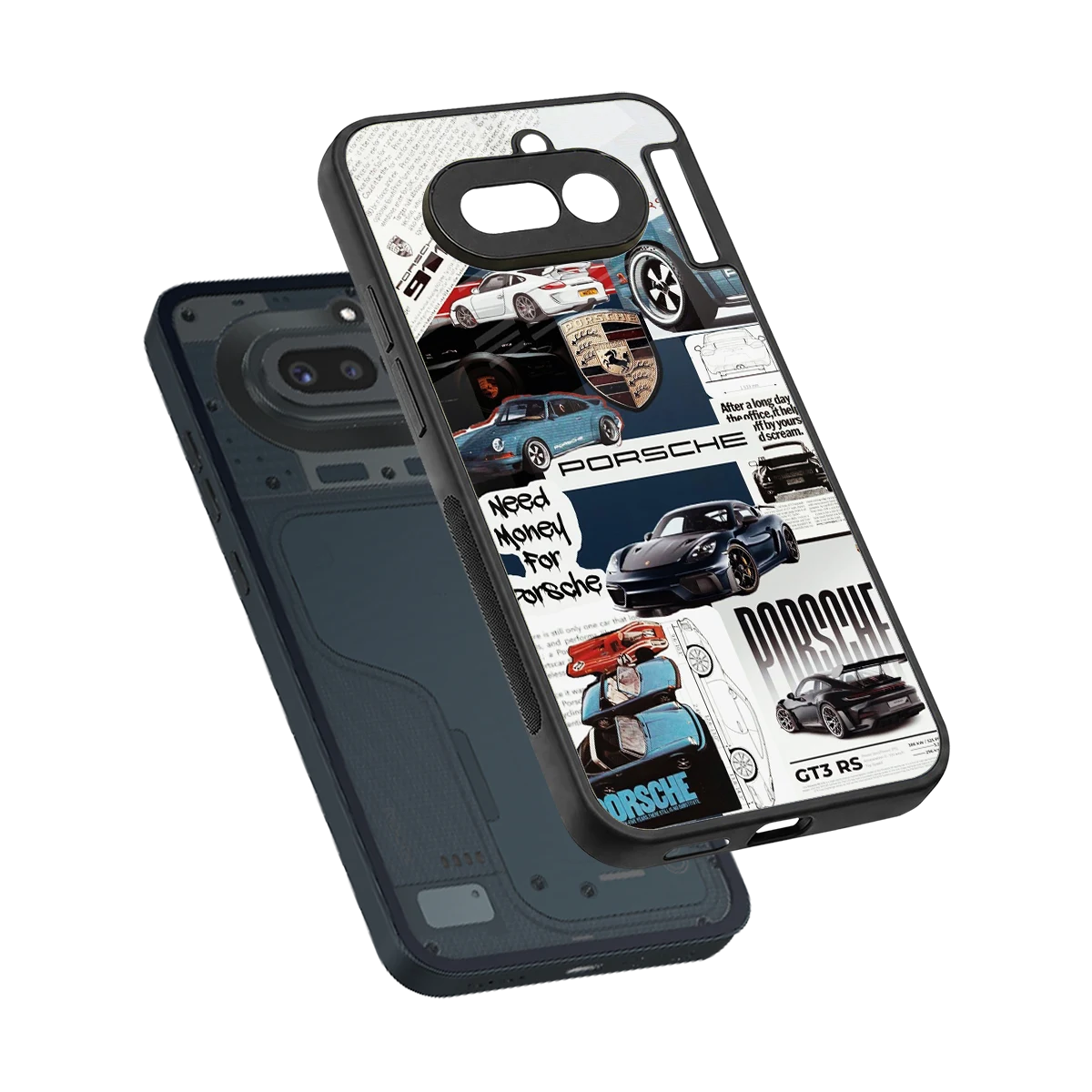 Fund My Ride sleek nothing phone 4a cover with tempered glass back and TPU edges