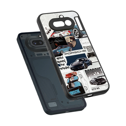 Fund My Ride sleek nothing phone 4a cover with tempered glass back and TPU edges