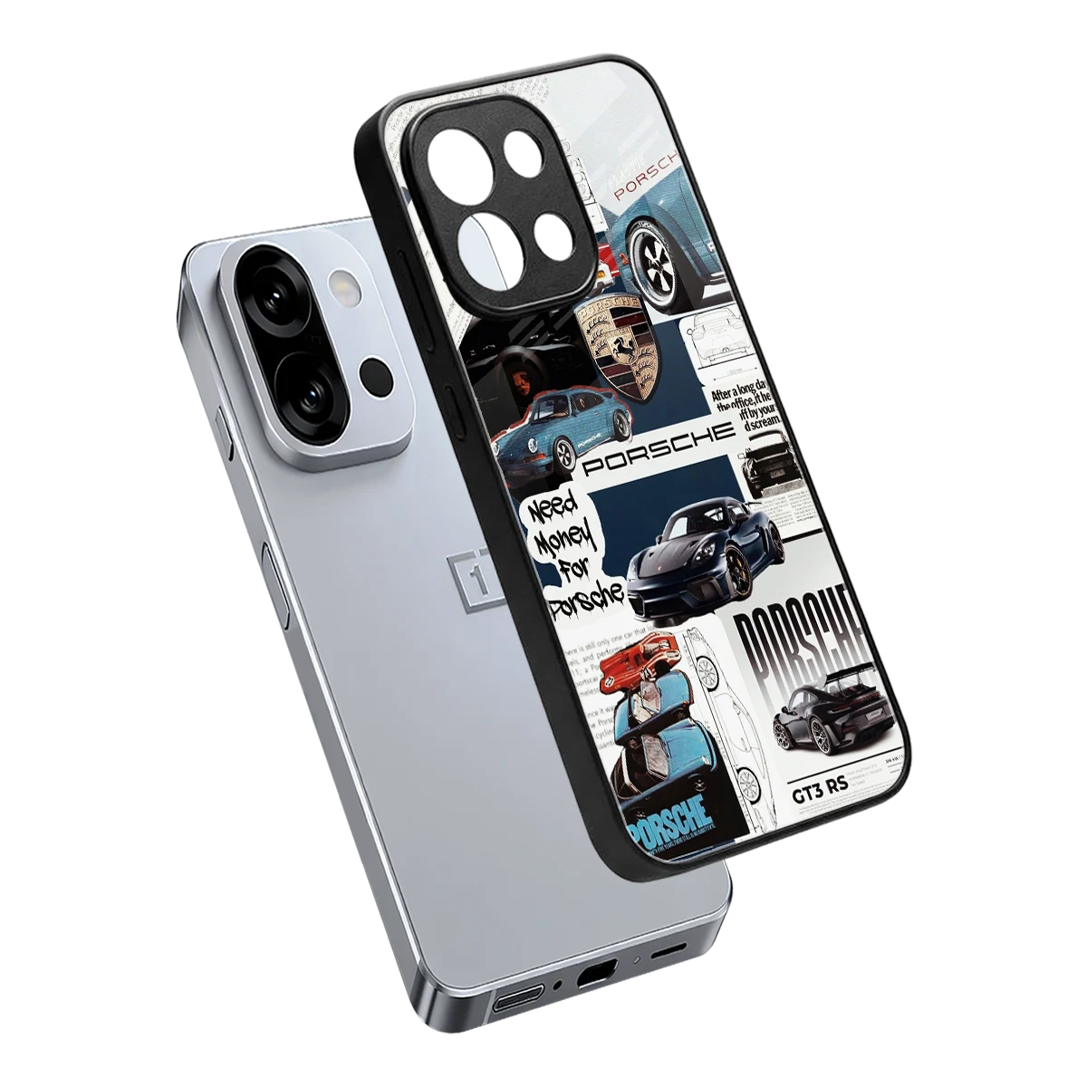 Fund My Ride sleek oneplus 13s cover with tempered glass back and TPU edges