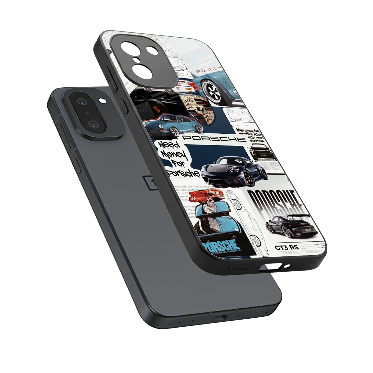 Fund My Ride sleek oneplus 15r cover with tempered glass back and TPU edges