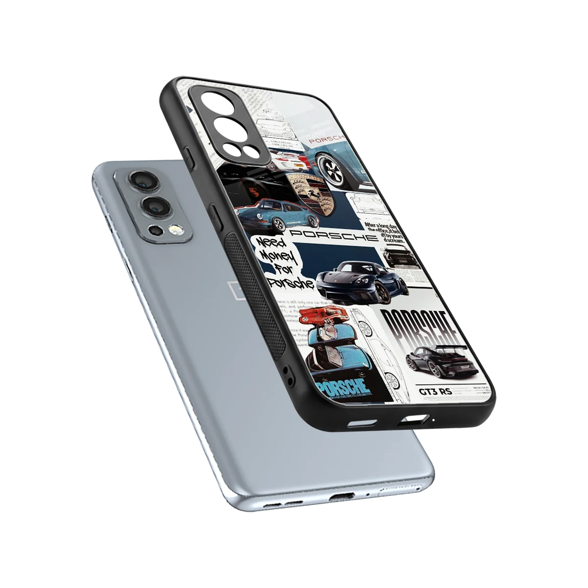 Fund My Ride sleek oneplus nord 2 cover with tempered glass back and TPU edges