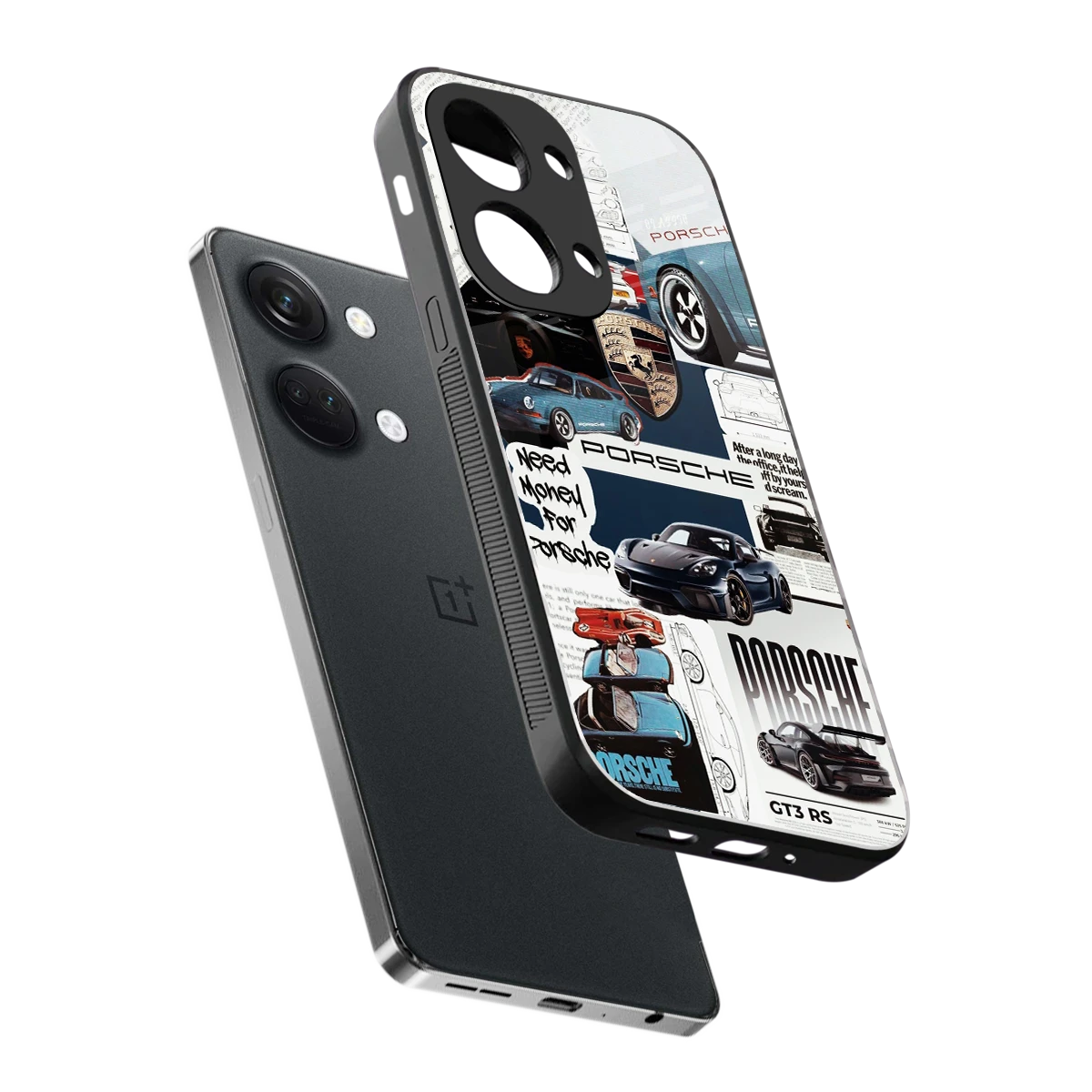 Fund My Ride sleek oneplus nord 3 cover with tempered glass back and TPU edges
