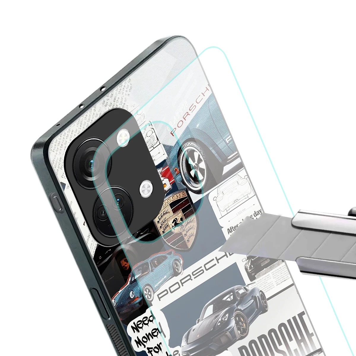 Fund My Ride stylish phone case for oneplus nord 3 | glossy glass and slim fit