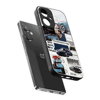 Fund My Ride sleek oneplus nord ce 3 cover with tempered glass back and TPU edges