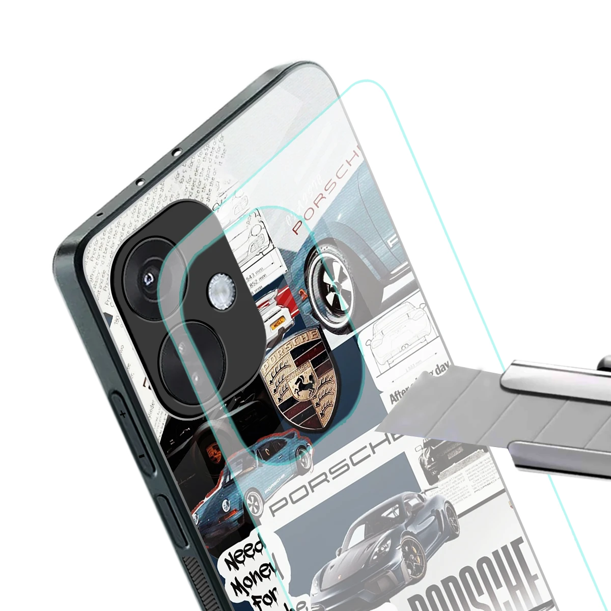 Fund My Ride stylish phone case for oneplus nord ce 3 | glossy glass and slim fit