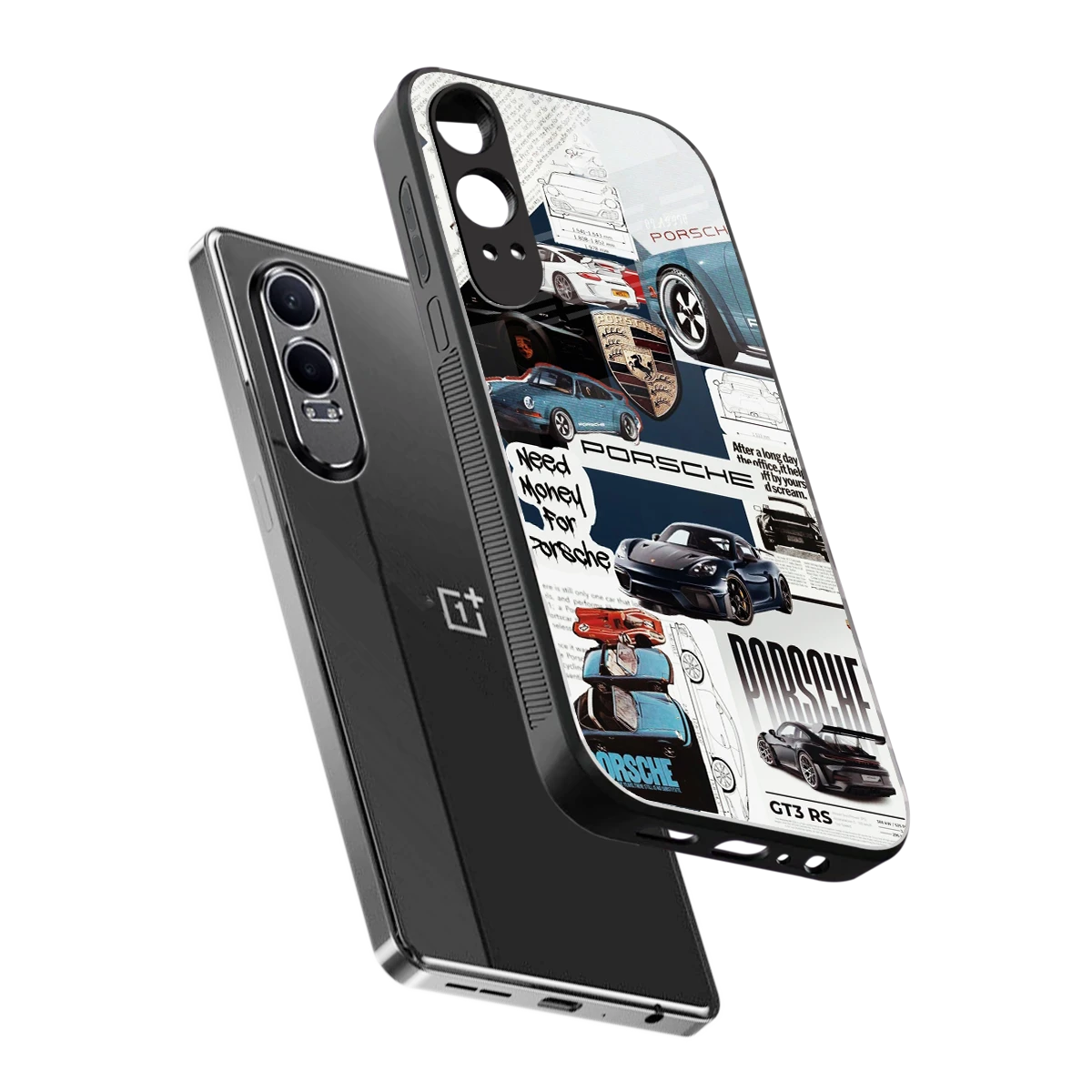 Fund My Ride sleek oneplus nord ce 4 lite cover with tempered glass back and TPU edges