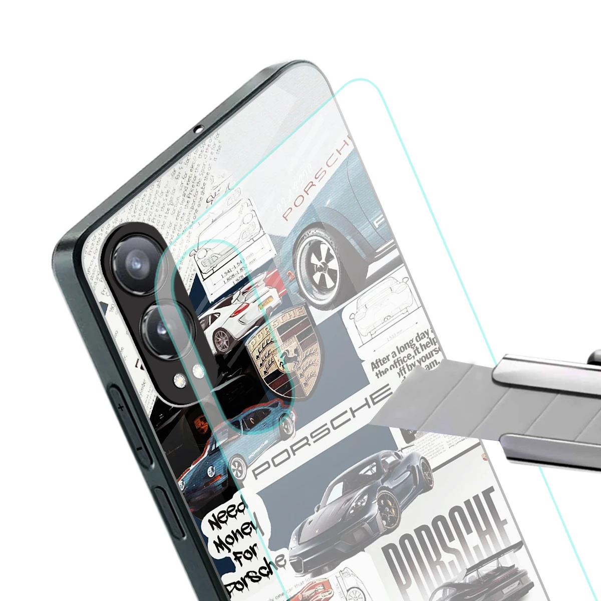 Fund My Ride stylish phone case for oneplus nord ce 4 lite | glossy glass and slim fit