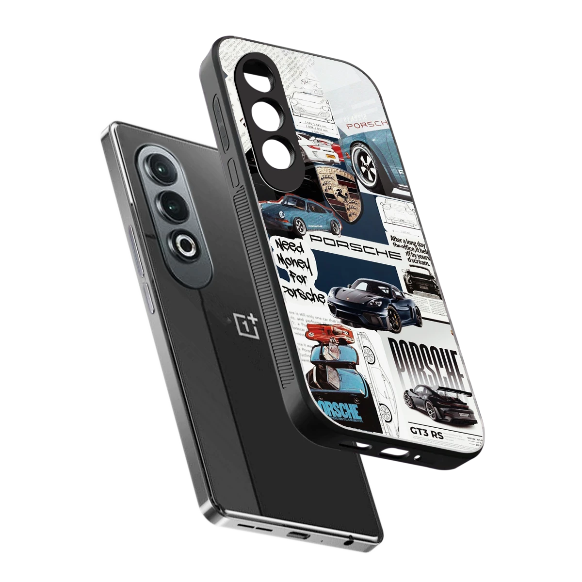 Fund My Ride sleek oneplus nord ce 4 cover with tempered glass back and TPU edges