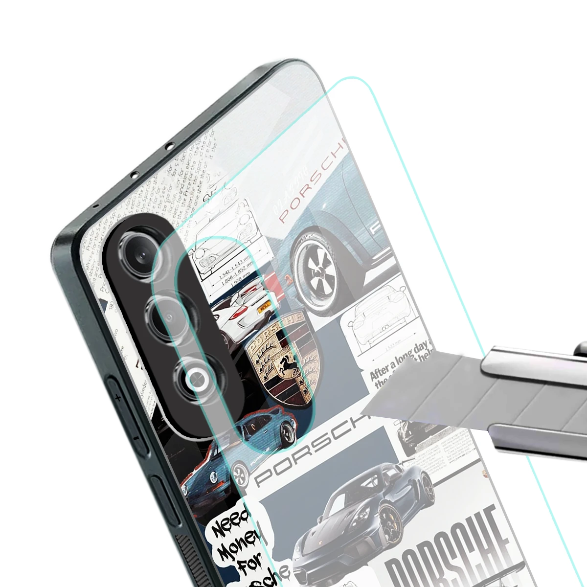 Fund My Ride stylish phone case for oneplus nord ce 4 | glossy glass and slim fit