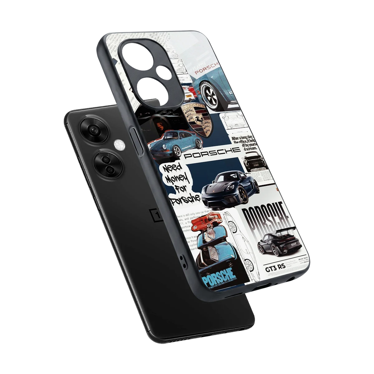 Fund My Ride sleek oneplus nord ce 3 lite cover with tempered glass back and TPU edges