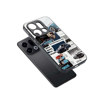 Fund My Ride sleek oppo find x9 cover with tempered glass back and TPU edges
