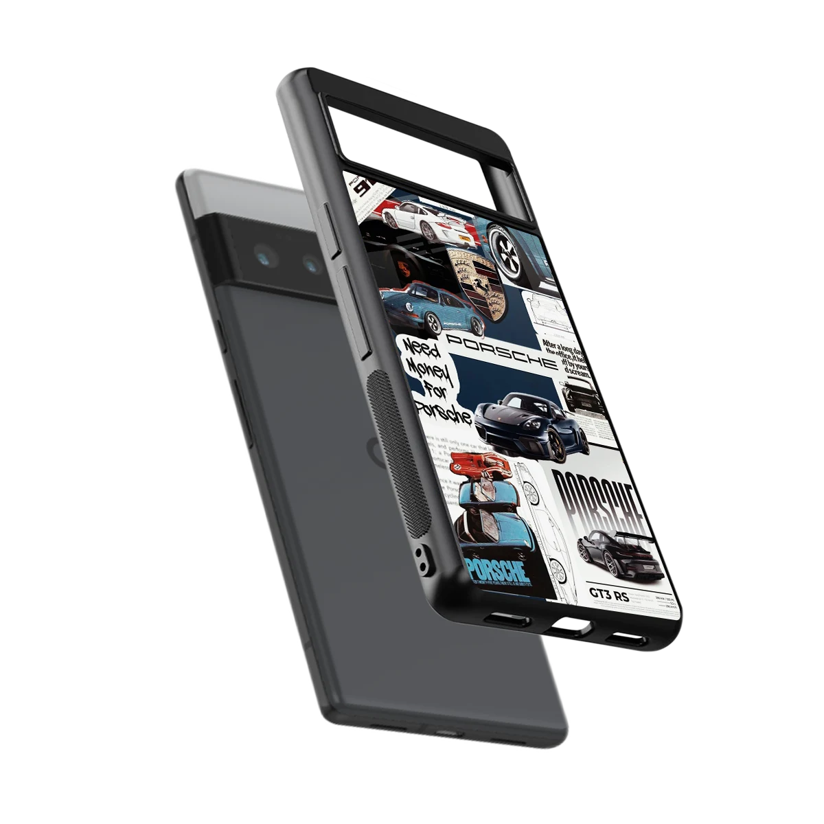 Fund My Ride sleek google pixel 6 pro cover with tempered glass back and TPU edges