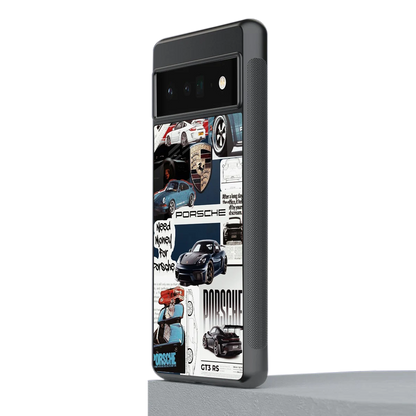 Fund My Ride stylish phone case for google pixel 6 pro | glossy glass and slim fit