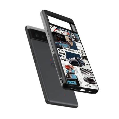 Fund My Ride sleek google pixel 6 cover with tempered glass back and TPU edges