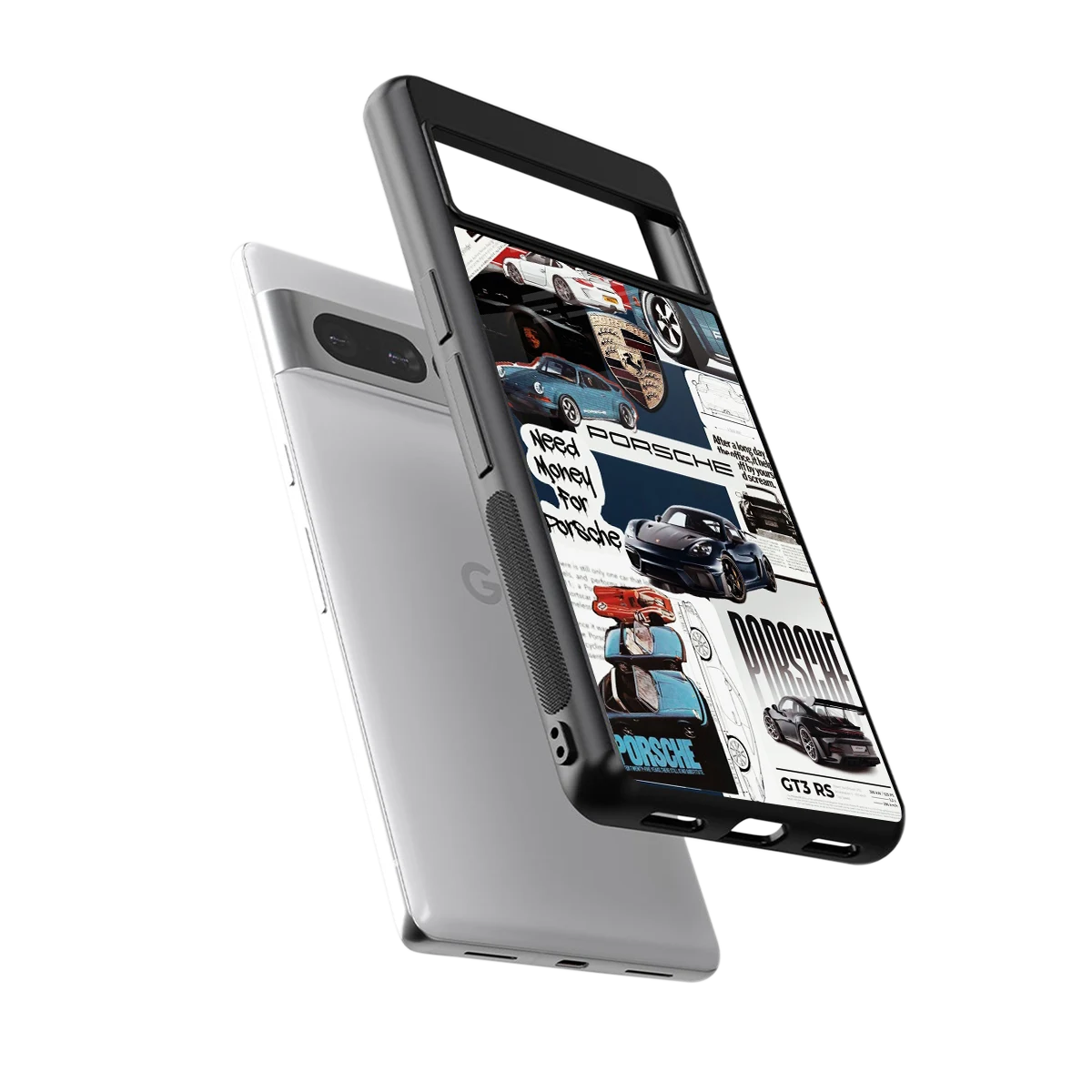 Fund My Ride sleek google pixel 7 pro cover with tempered glass back and TPU edges