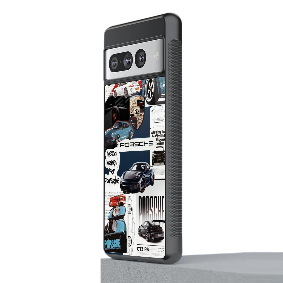 Fund My Ride stylish phone case for google pixel 7 pro | glossy glass and slim fit