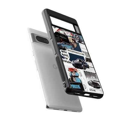 Fund My Ride sleek google pixel 7a cover with tempered glass back and TPU edges