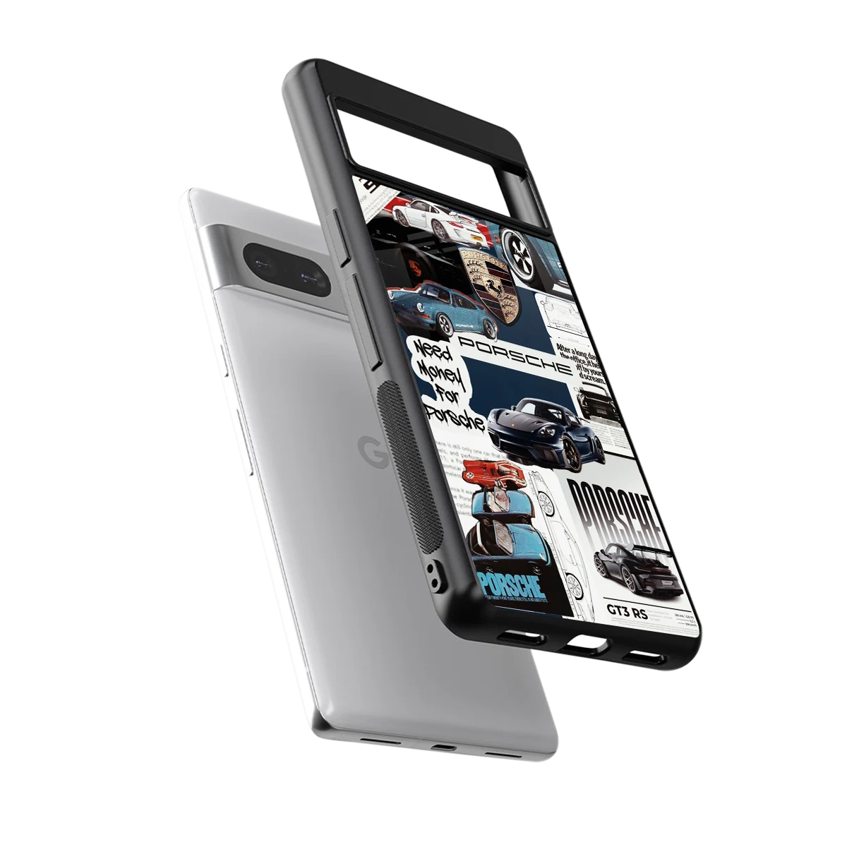 Fund My Ride sleek google pixel 7 cover with tempered glass back and TPU edges