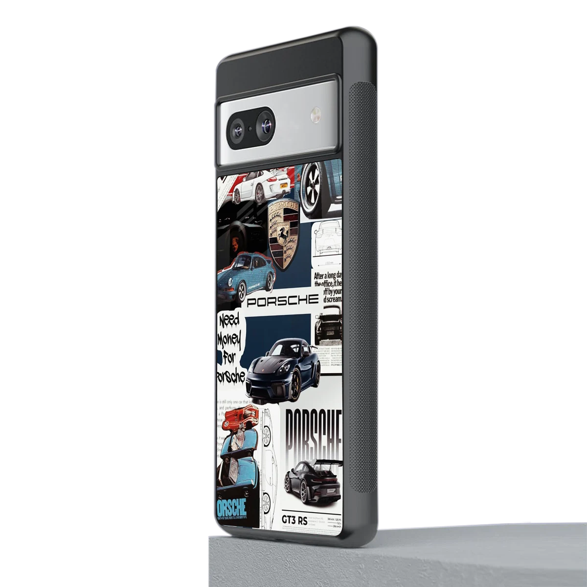 Fund My Ride stylish phone case for google pixel 7a | glossy glass and slim fit