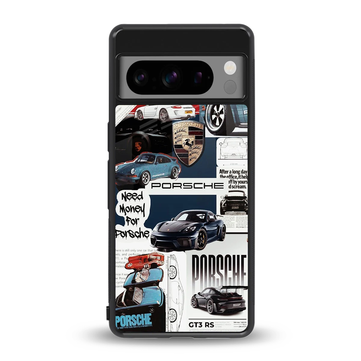 Fund My Ride back phone cover | glass case for google pixel 8 pro