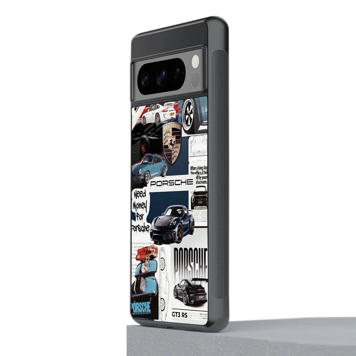 Fund My Ride stylish phone case for google pixel 8 pro | glossy glass and slim fit