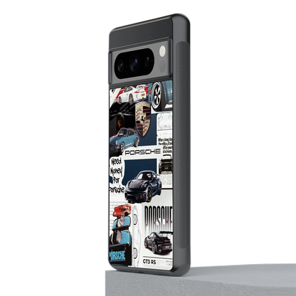Fund My Ride stylish phone case for google pixel 8 pro | glossy glass and slim fit