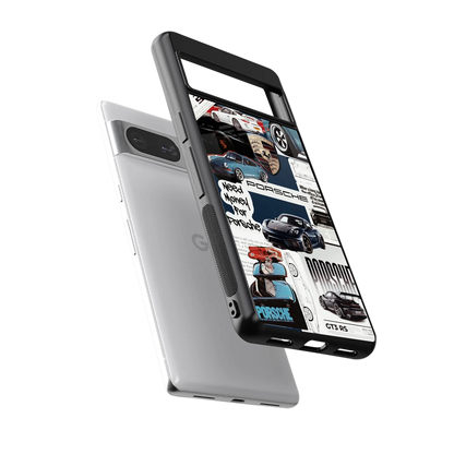 Fund My Ride sleek google pixel 8 cover with tempered glass back and TPU edges
