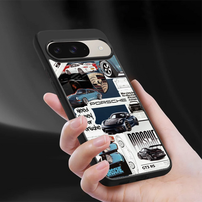 Fund My Ride sleek google pixel 9 cover with tempered glass back and TPU edges