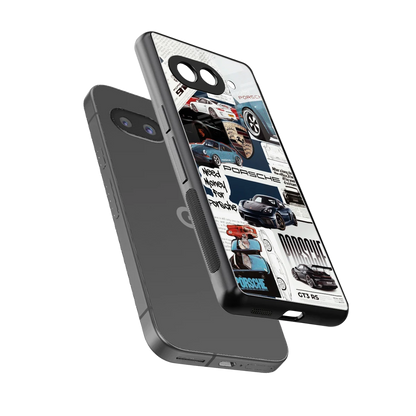 Fund My Ride sleek google pixel 9a cover with tempered glass back and TPU edges