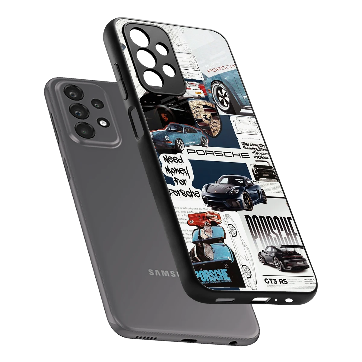 Fund My Ride sleek samsung galaxy a23 cover with tempered glass back and TPU edges