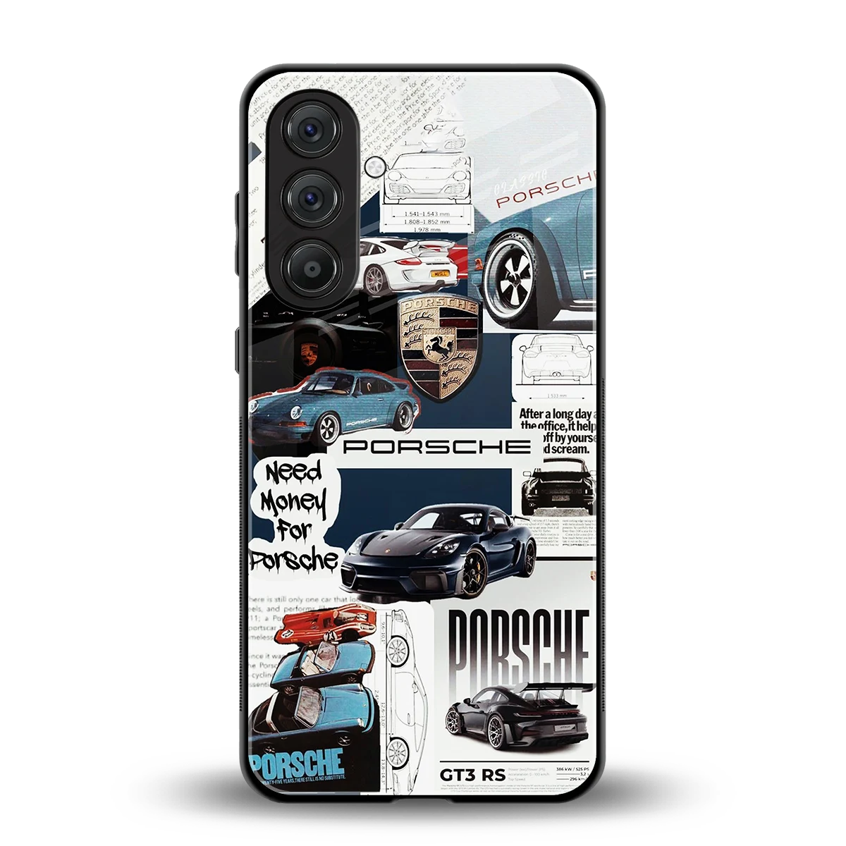 Fund My Ride back phone cover | glass case for samsung galaxy a55 5g