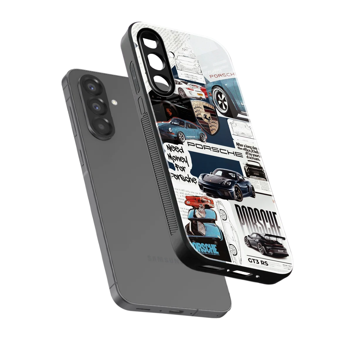Fund My Ride sleek samsung galaxy a17 5g cover with tempered glass back and TPU edges