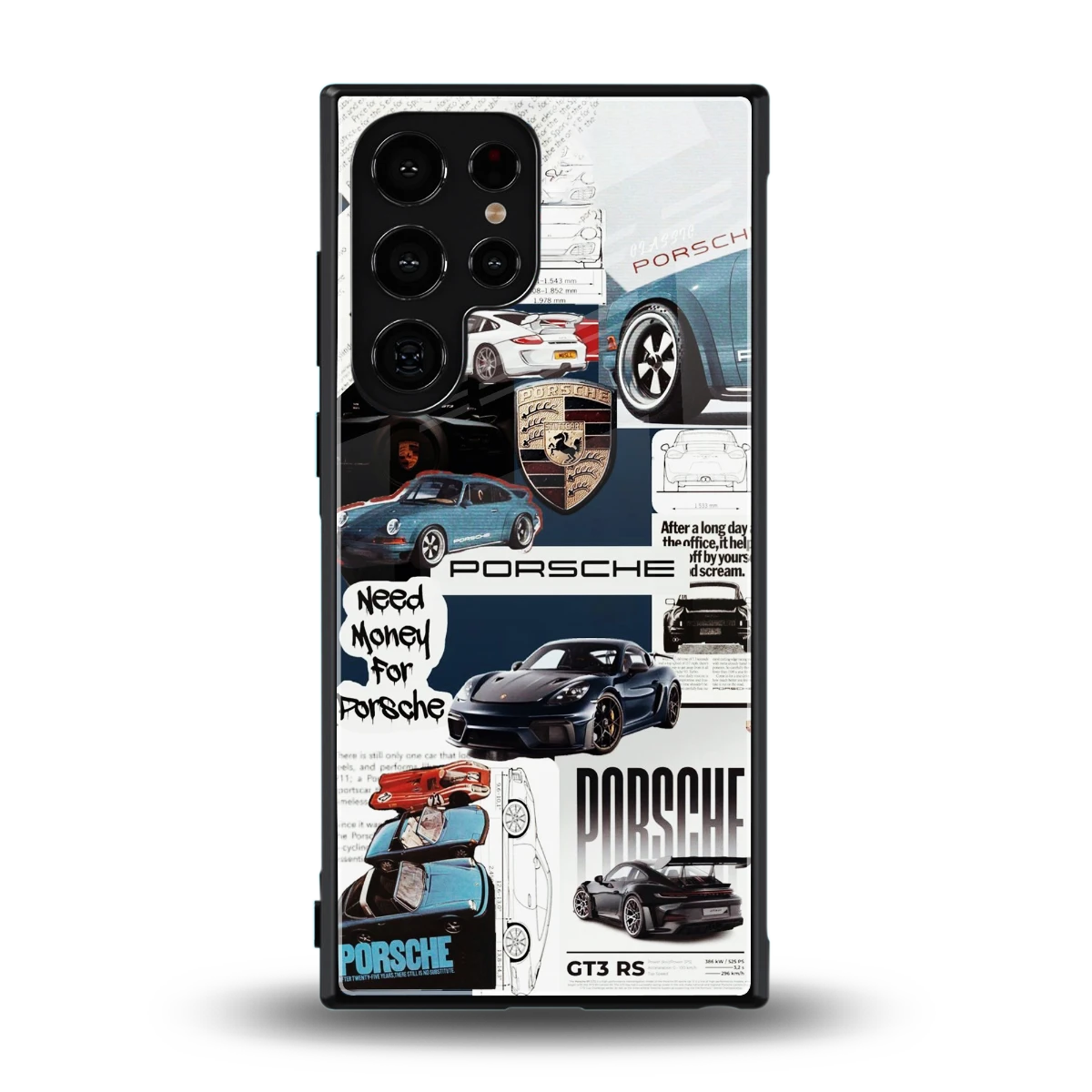 Fund My Ride back phone cover | glass case for samsung galaxy s23 ultra
