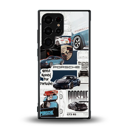 Fund My Ride back phone cover | glass case for samsung galaxy s23 ultra