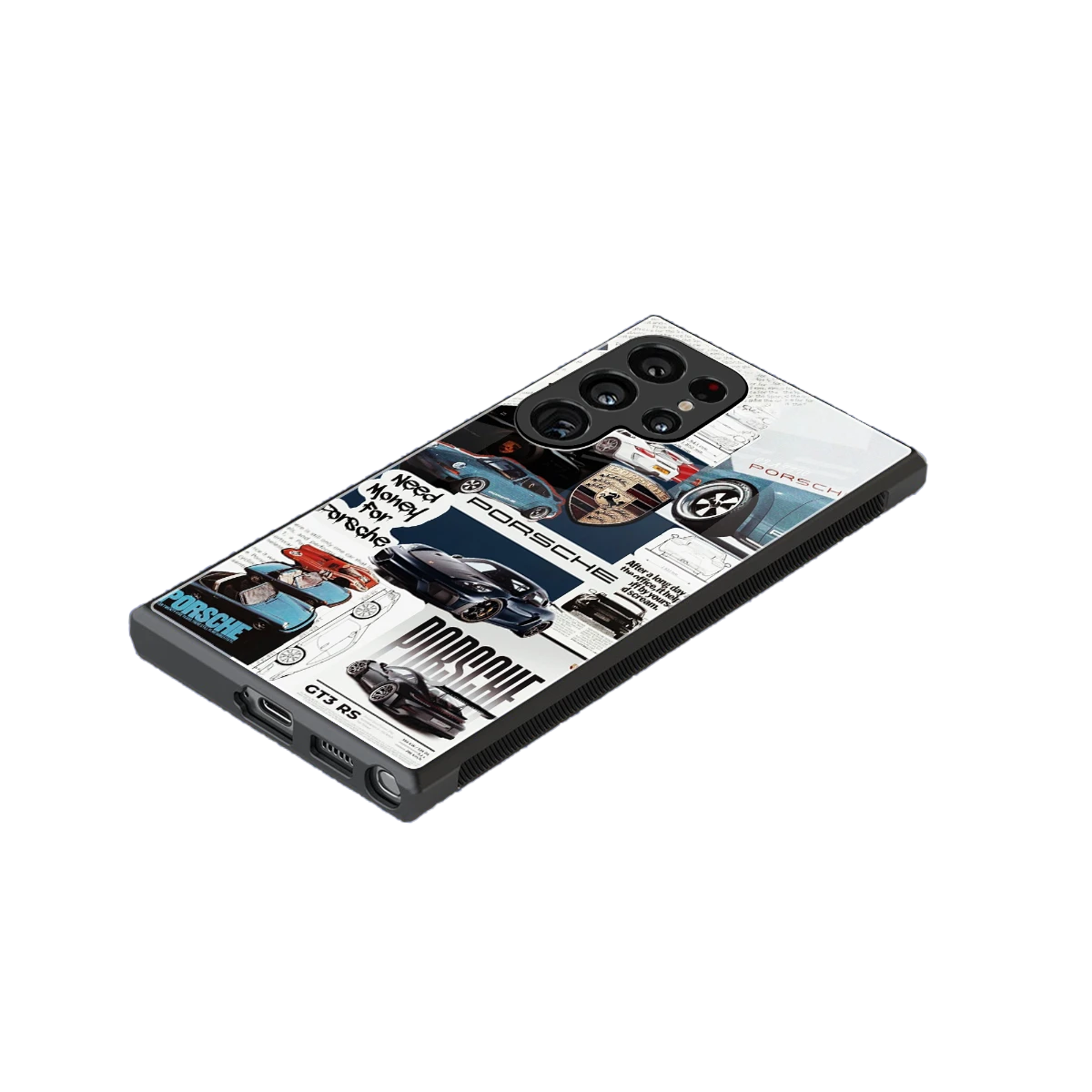 Fund My Ride stylish phone case for samsung galaxy s23 ultra | glossy glass and slim fit