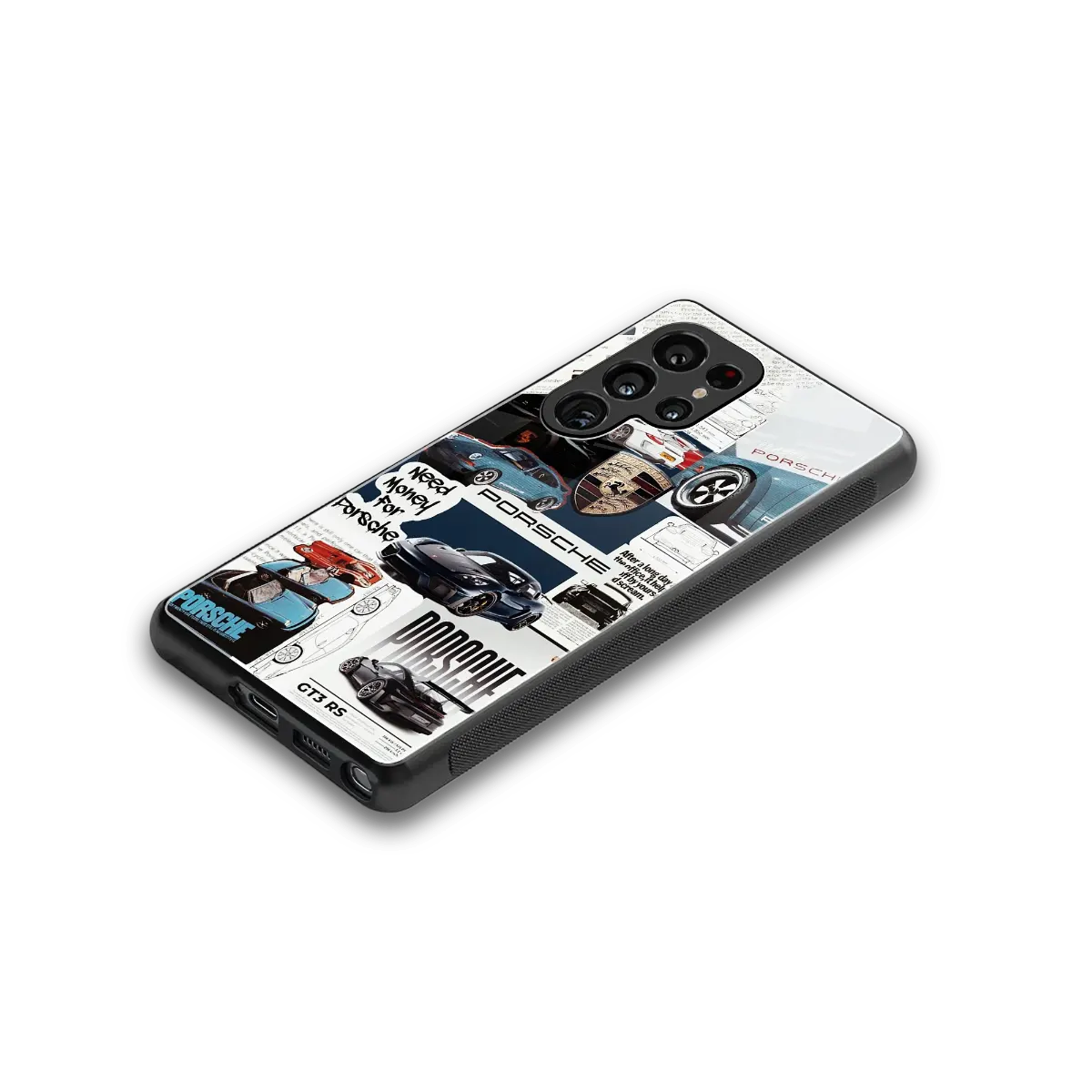 Fund My Ride stylish phone case for samsung galaxy s25 ultra | glossy glass and slim fit