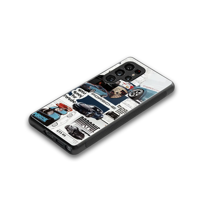 Fund My Ride stylish phone case for samsung galaxy s25 ultra | glossy glass and slim fit