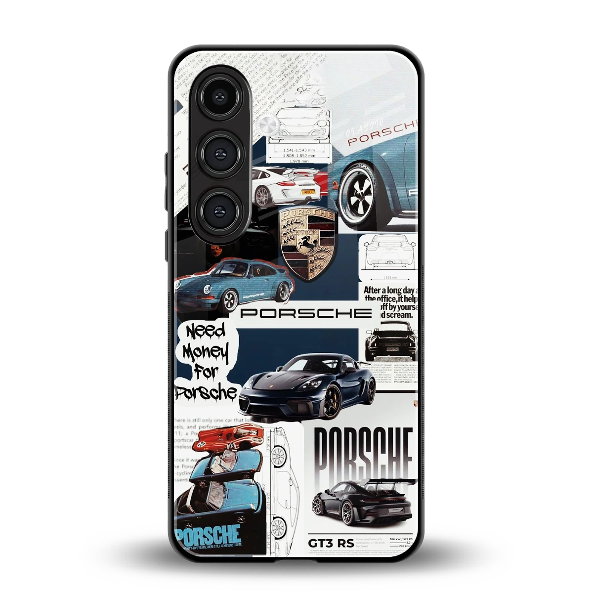 Fund My Ride back phone cover | glass case for samsung galaxy s24 plus