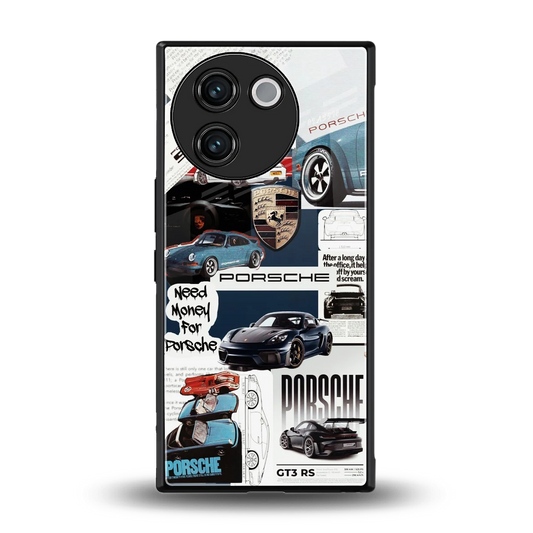 Fund My Ride back phone cover | glass case for vivo v30e