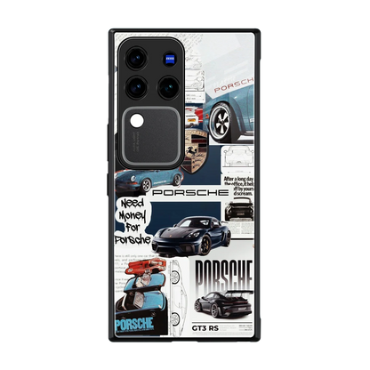 Fund My Ride back phone cover | glass case forvivo v30 pro
