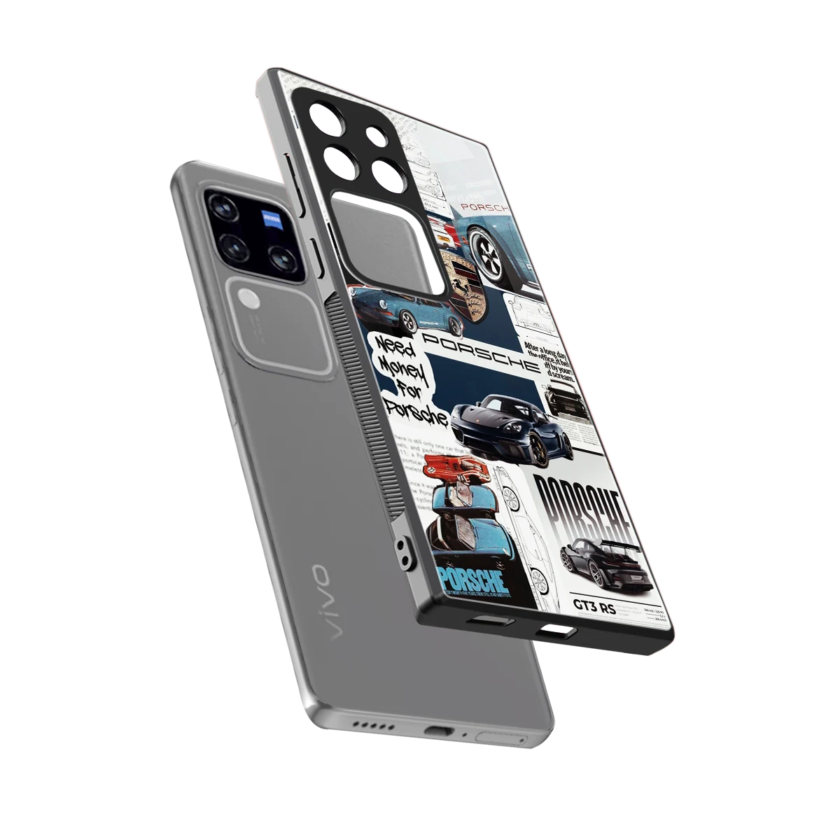 Fund My Ride sleekvivo v30 pro cover with tempered glass back and TPU edges