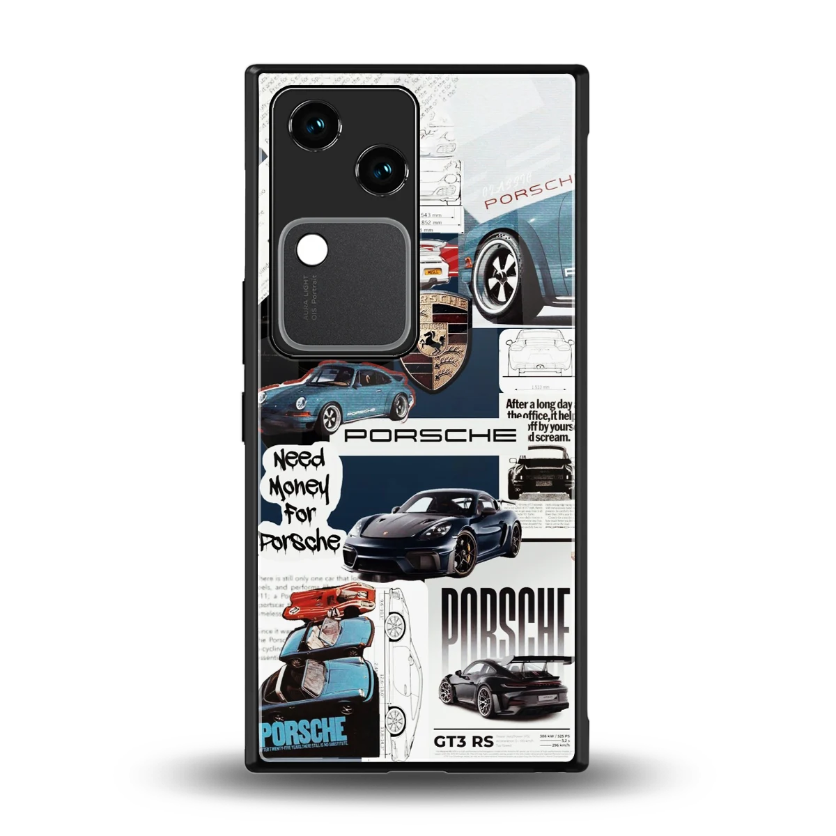 Fund My Ride back phone cover | glass case for vivo v30
