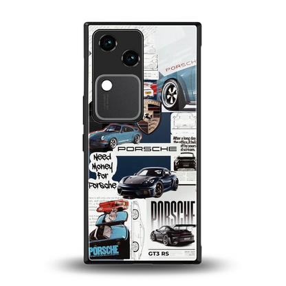 Fund My Ride back phone cover | glass case for vivo v30