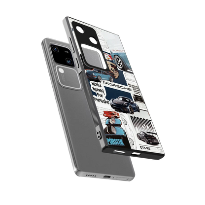 Fund My Ride sleek vivo v30 cover with tempered glass back and TPU edges