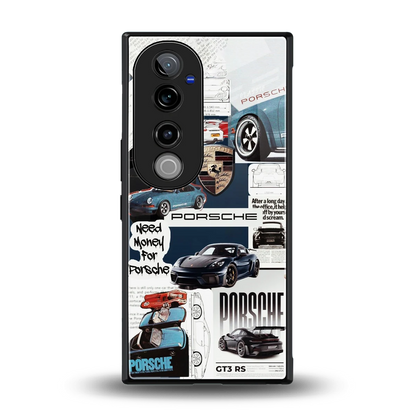 Fund My Ride back phone cover | glass case for vivo v40 pro