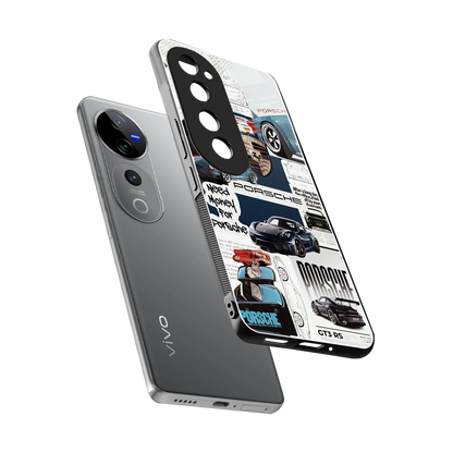 Fund My Ride sleek vivo v40 pro cover with tempered glass back and TPU edges