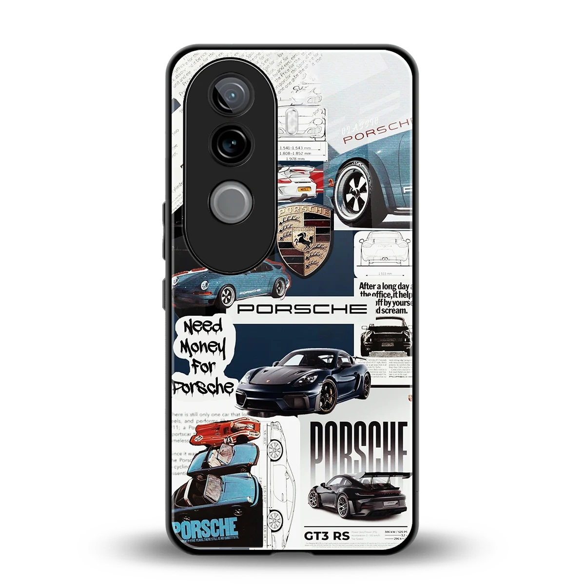Fund My Ride back phone cover | glass case for vivo v40e