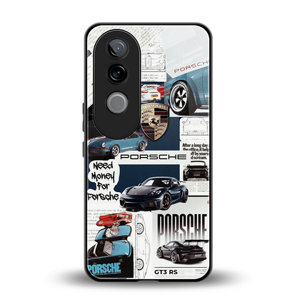 Fund My Ride back phone cover | glass case for vivo v40e
