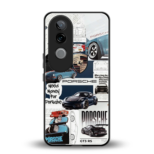 Fund My Ride back phone cover | glass case for vivo v40e