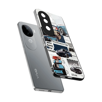 Fund My Ride sleek vivo v40e cover with tempered glass back and TPU edges